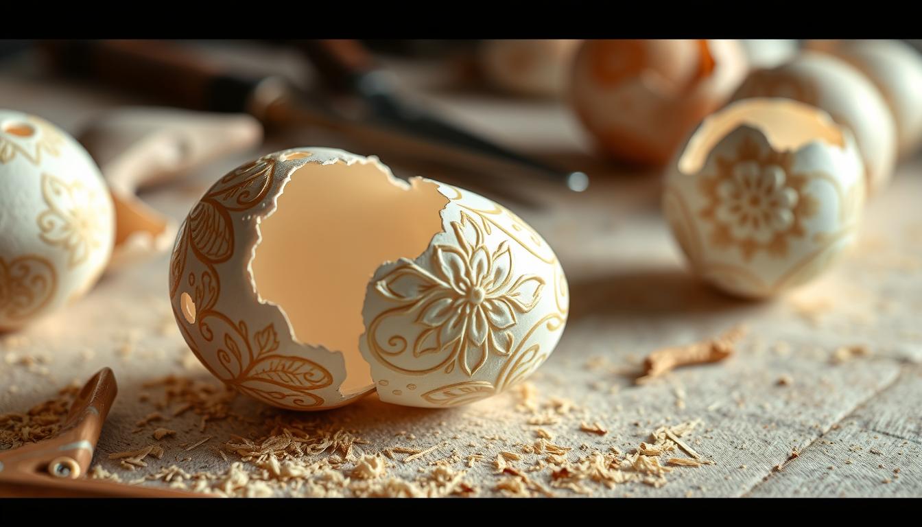 Egg Shell Carving