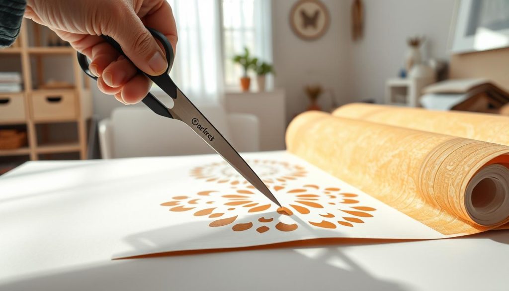 برش کاغذ دیواری