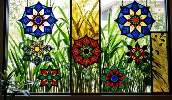 Colored Glass Wall Decor