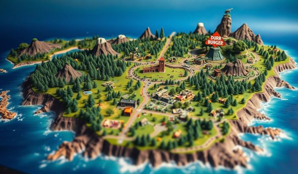 Game Map Diorama