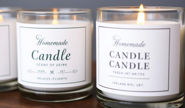 Home Candle Label Printing