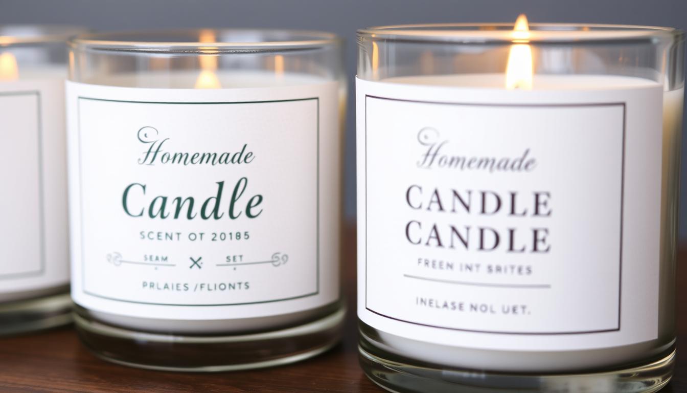 Home Candle Label Printing