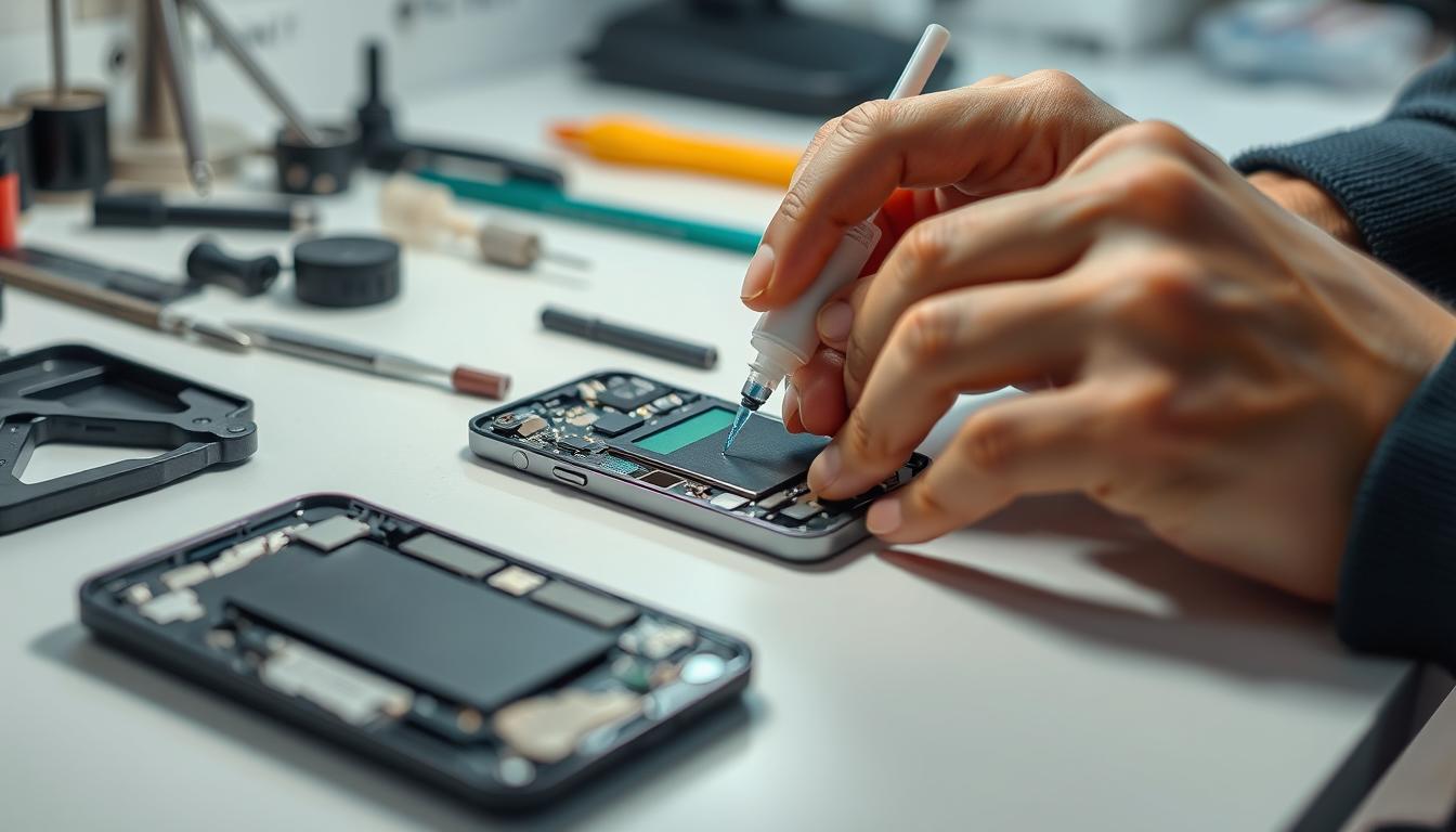 Gadget Repair with Hot Glue
