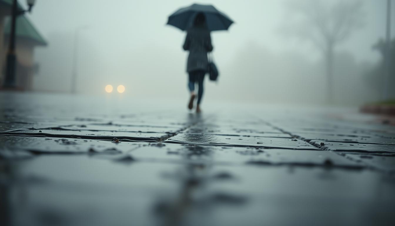 Walking in Rain