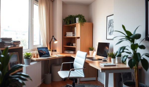 Remote Work in Small Apartment