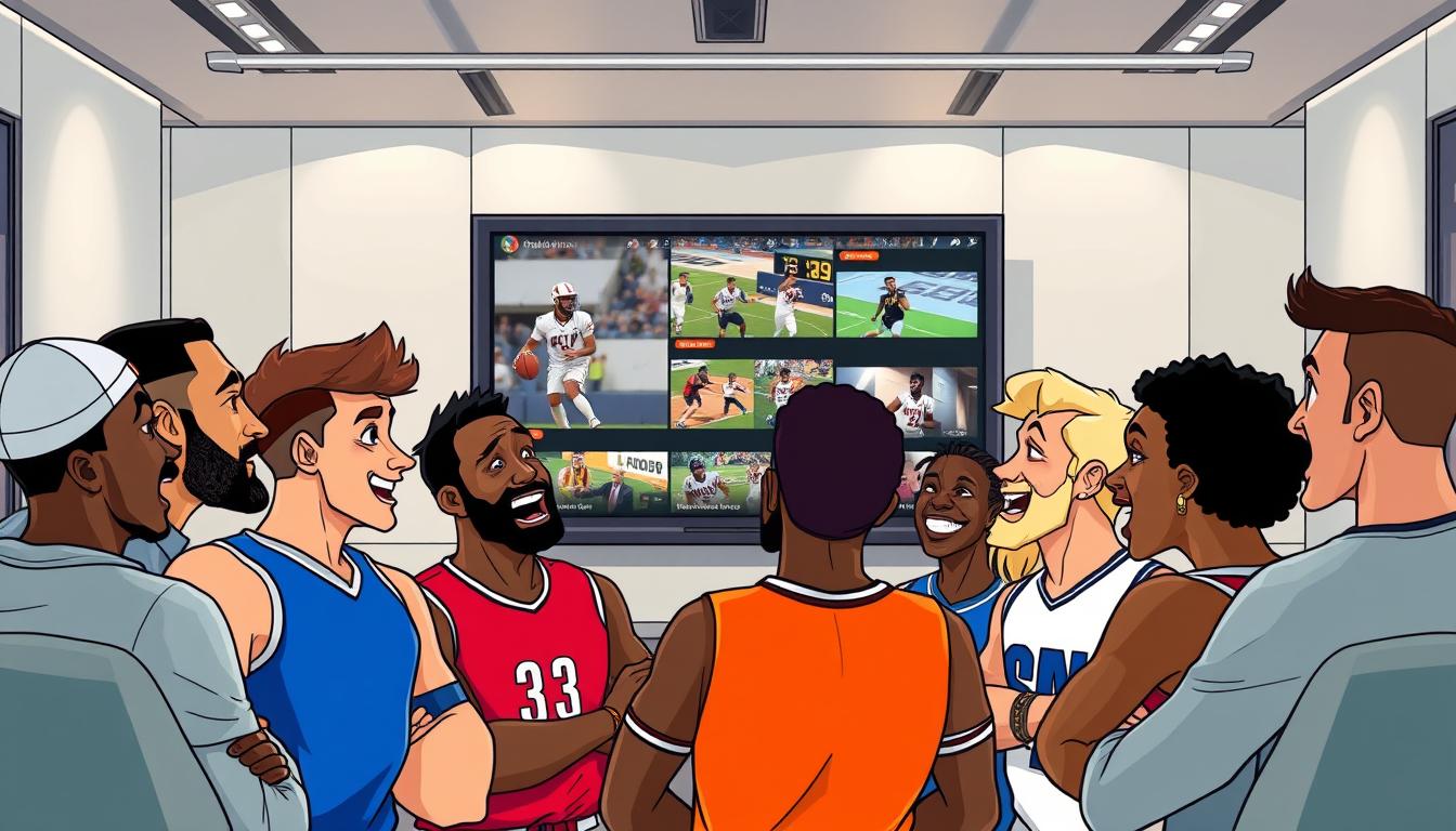 Athlete reaction videos