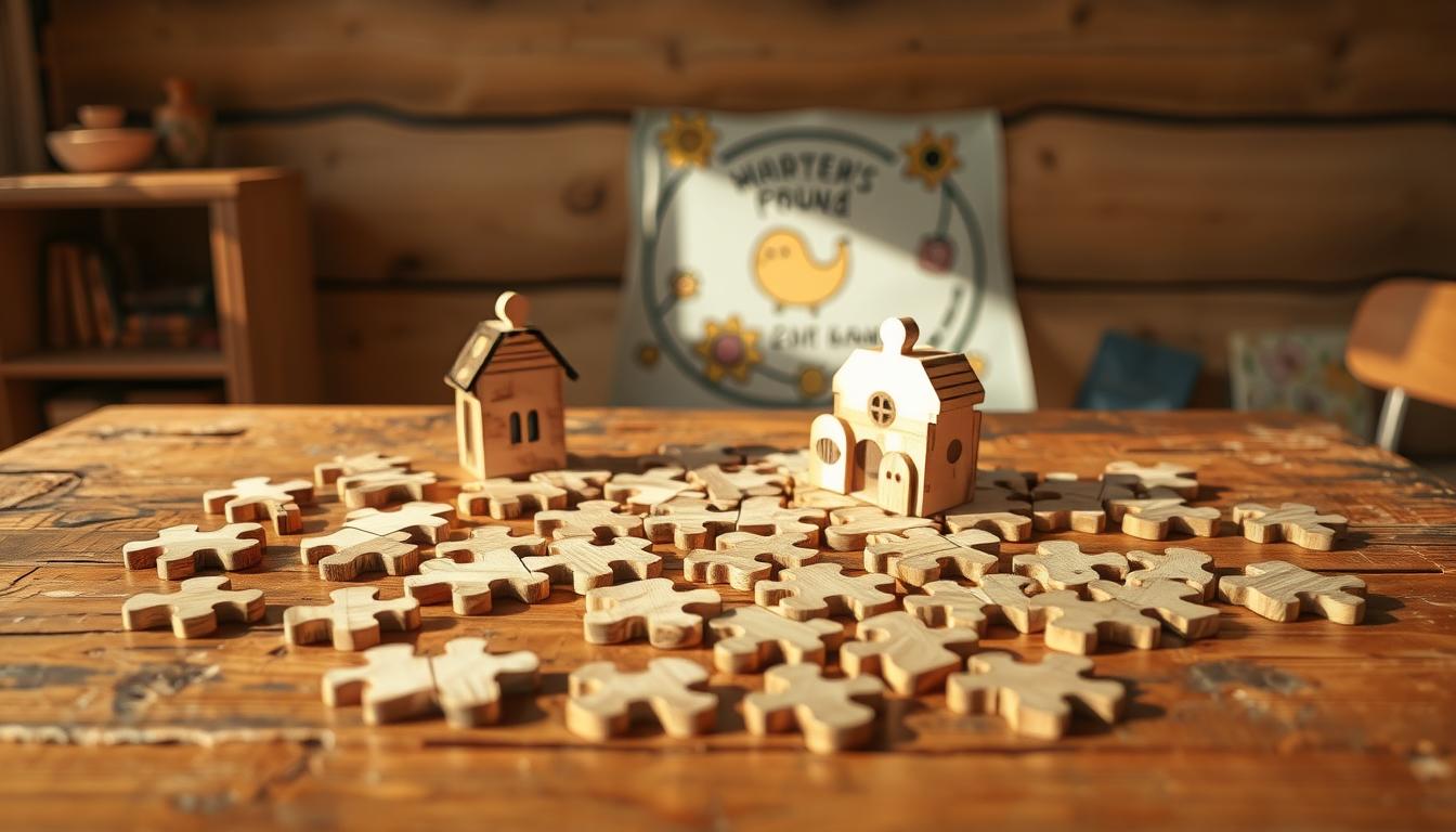 DIY wooden puzzle