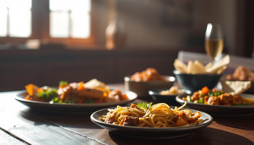 نورپردازی غذا