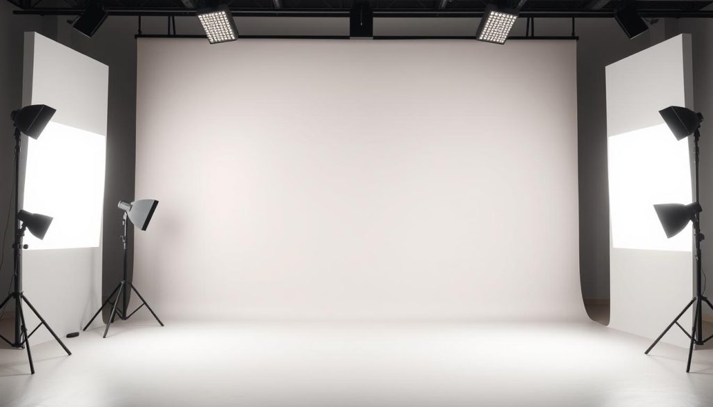 A professional and minimalist video tutorial set design, with a sleek and elegant background. The scene features a soft, natural lighting setup, illuminating a simple backdrop of muted tones and clean geometric patterns. The composition emphasizes the importance of a well-curated environment, creating a visually appealing and distraction-free space that allows the content to take center stage. The overall atmosphere conveys a sense of focus, clarity, and professionalism, suitable for an educational video platform like YouTube.