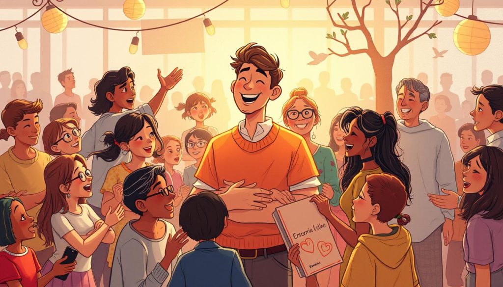 A vibrant and expressive scene depicting the intricate interplay between emotional and social relationships in daily life. A central figure, exuding warmth and connection, is surrounded by a diverse array of characters engaged in meaningful interactions - sharing laughter, offering support, and fostering a sense of community. The composition features a harmonious blend of warm lighting, rich colors, and a sense of movement, capturing the fluidity and dynamism of human relationships. In the background, subtle details hint at the broader social context, creating a holistic and immersive visual narrative. The overall atmosphere conveys the profound impact that emotional and social bonds have on our everyday experiences, resonating with the article's subject matter.