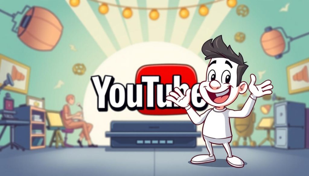 A vibrant, animated YouTube channel branding illustration. In the foreground, a charismatic cartoon character, perhaps a mascot or spokesperson for the channel, gestures dynamically while presenting or introducing the brand. The middle ground features a stylized, eye-catching YouTube logo or channel title, rendered in a bold, expressive typeface. The background depicts a lively, energetic scene, with subtle patterns, textures, or graphic elements that establish the channel's visual identity and convey a sense of storytelling or inspiration. The overall composition is balanced, visually striking, and reflects the personality and content of the YouTube channel. A vibrant, animated YouTube channel branding illustration. In the foreground, a charismatic cartoon character, perhaps a mascot or spokesperson for the channel, gestures dynamically while presenting or introducing the brand. The middle ground features a stylized, eye-catching YouTube logo or channel title, rendered in a bold, expressive typeface. The background depicts a lively, energetic scene, with subtle patterns, textures, or graphic elements that establish the channel's visual identity and convey a sense of storytelling or inspiration. The overall composition is balanced, visually striking, and reflects the personality and content of the YouTube channel.