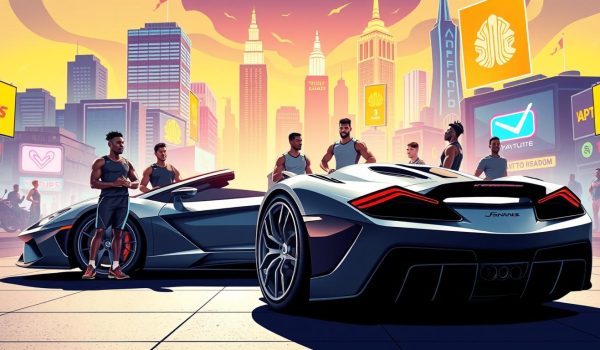 Sports car passion athletes