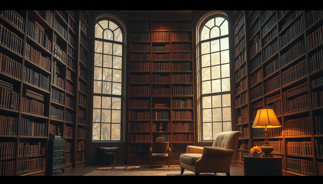 YouTube book review decor